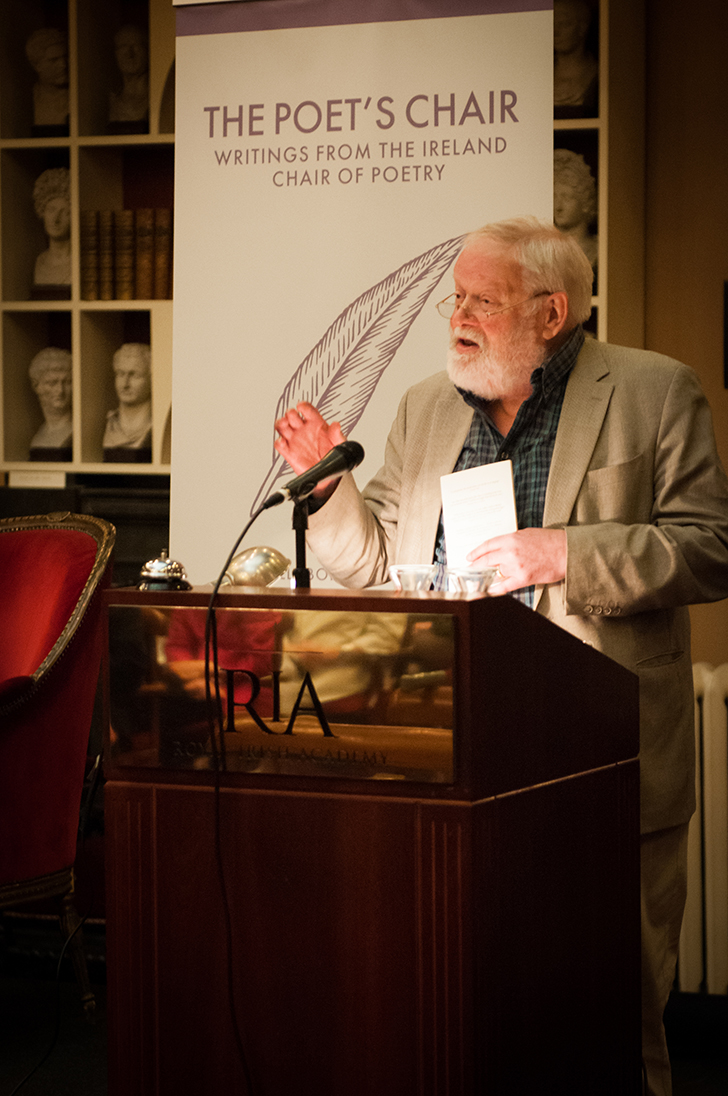 Launch of ‘One Wide Expanse’, a series of lectures by Michael Longley